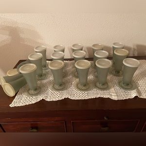 VINTAGE TUPPERWARE PARFAIT DESSERT CUPS (SET OF 15 + 4 misc)